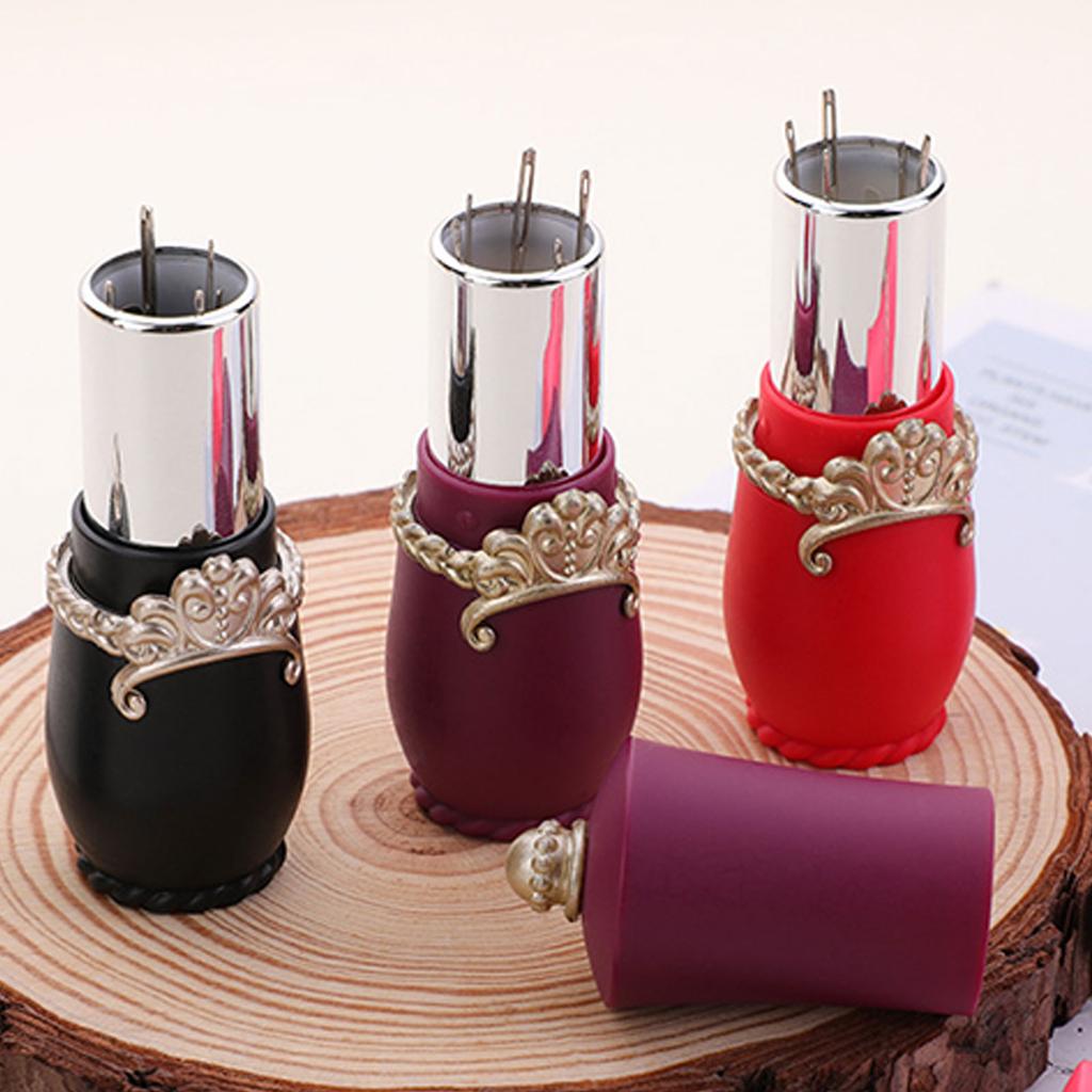 Lippenstiftform Nadelkissen Quiltnadel Aufbewahrungsbox Nähnadelhalter für Nähnadel Quiltnadel Nähzubehör