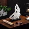 Resin Handicrafts Hollowed-out Irregular Rockery Frosted Chinese-style Retro Ornaments Decorative Figurines Home Decoration