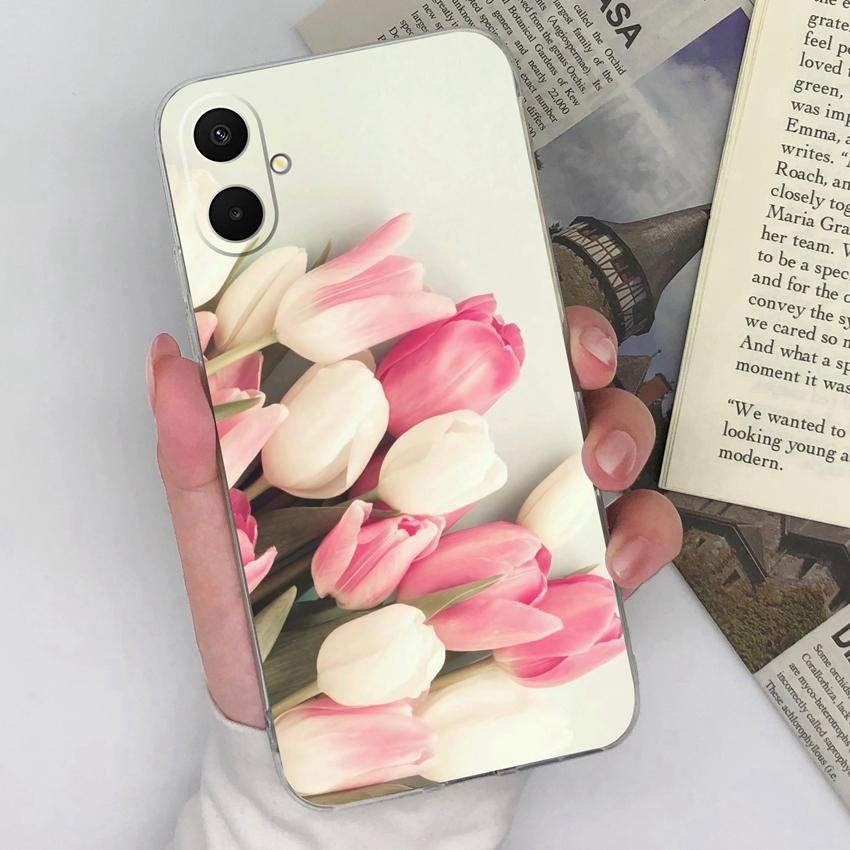 For Samsung A07 M36 F36 F56 A53 A17 A37 A54 A71 Phone Casing Beautiful Rose Patterns Fashion TPU Silicone Ultra Thin Case For Samsung Clear Back Cover