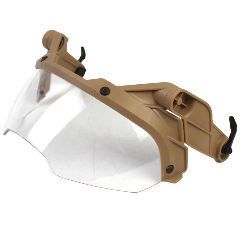 Tactical Helmet with Bull Horn Goggles and Adjustable CS Myopia Glasses