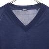 Jil Sander Navy Wool Long Sleeve V Neck Knit M Zen System Sweater Women Used