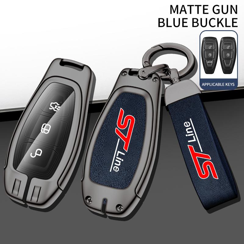 Car Key Fob Case Full Cover Protector Remote Shell Holder For Ford STLine Fiesta Focus 3 Mondeo Smart Remote Keyless Accessories