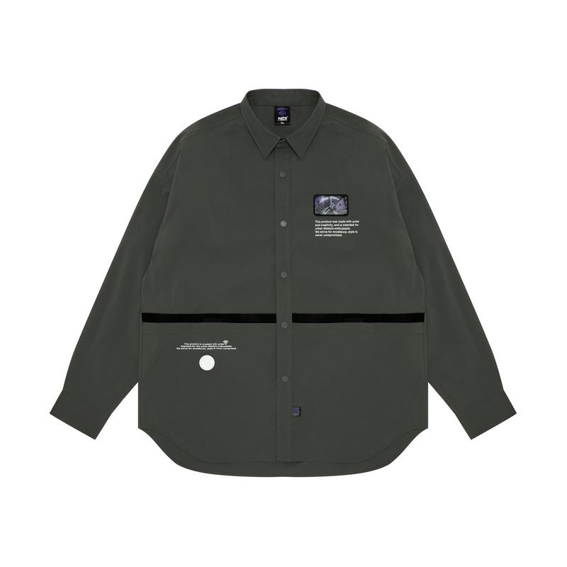 Aape Logo Print Long-sleeved Shirt AAPSTM8441XXK