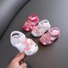 Baby Shoe Baby Girl Sandals Summer Girls Sounding Shoes Non Slip Soft Soles 1-3Year Old Children Princess Walking Shoe Bebe