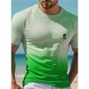 Hawaii Street Fashion Men's T-shirt New Summer Beach Vacation Men's Casual T-shirt Outdoor Sports Men's Short Sleeve Top