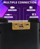 High Power Karaoke Bluetooth Speaker Portable 360 Stereo Surround Wireless Subwoofer with 2 Microphone Boombox Child Home Gift