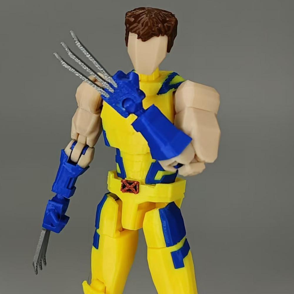 3D Printed Wolverine Legends Superheros Toys Action Figures Anime Multi-Jointed Shapeshift Mannequin Model Ornaments