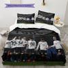 Spezia Calcio Pattern Bedding Home Decoration Birthday Gift (1 * duvet cover + 2 * pillowcase, without core)