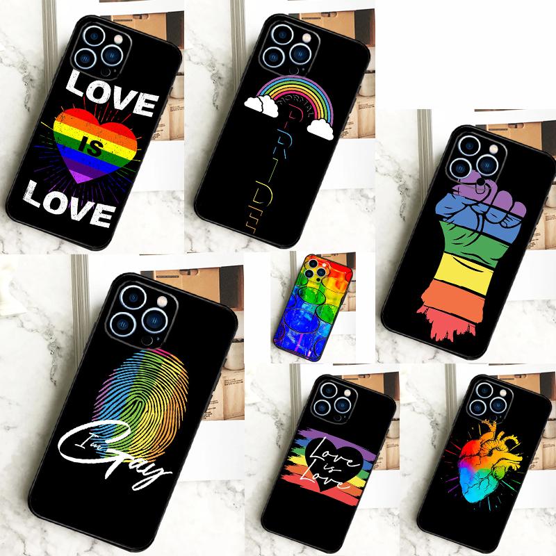 Gay Pride Flag LGBT Case For iPhone 16 15 14 13 12 11 Pro Max X XR XS 7 8 Plus 12 13 Mini Bumper Cover