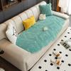Short Plush Special-Shaped Sofa Cushion Four Seasons Universal Irregular Straight Row Tofu Block Cushion Anti-Slip Cover Cloth Cover