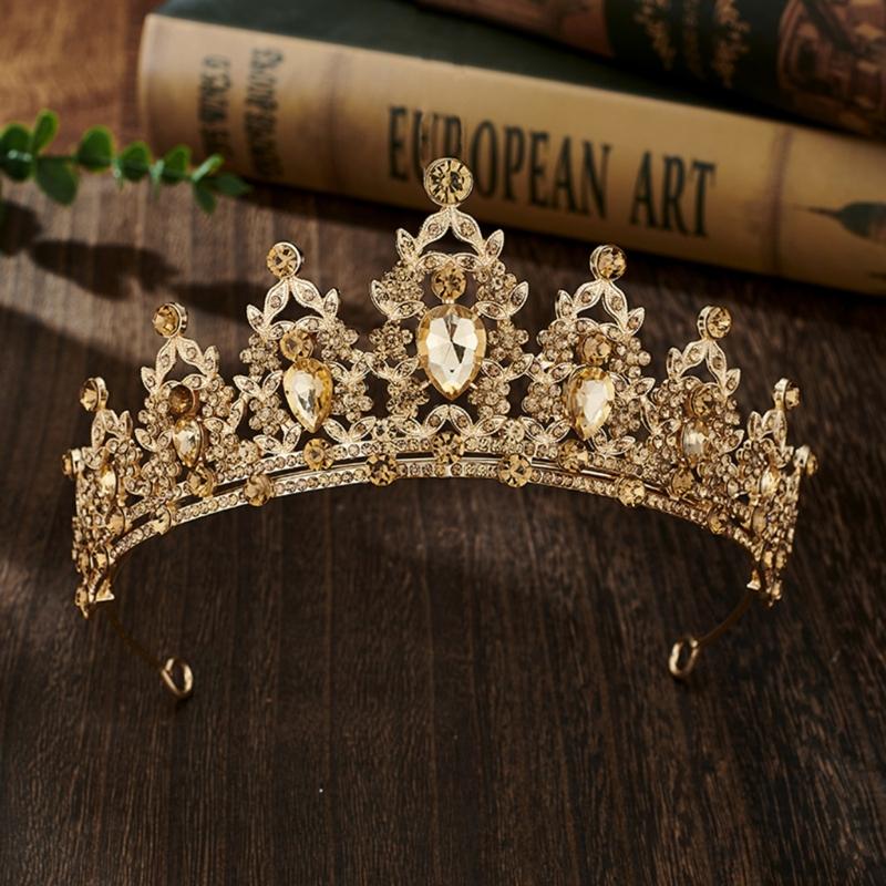 Hochzeit Haar Tiara Kristall Brautkrone Kopfschmuck Modisches Haarband Stirnband Haarschmuck Kopfschmuck Geschenk