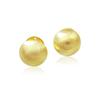 S925 Sterling Silver Brushed Matte Ball Stud Earrings - Women's Simple Luxury Design, European & American Style