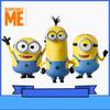 Capsule toys Set Miniones Kevin Bob Gru 3D Eye Despicable Miniones with weapon Action Figures Toys for kids Xmas Gifts