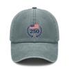 [Patriotic Baseball Cap] 250Th Anniversary USA Flag Print Adjustable Vintage Washed Hat Unisex Commemorative Outdoor Sports Cap For July 4Th Memorial