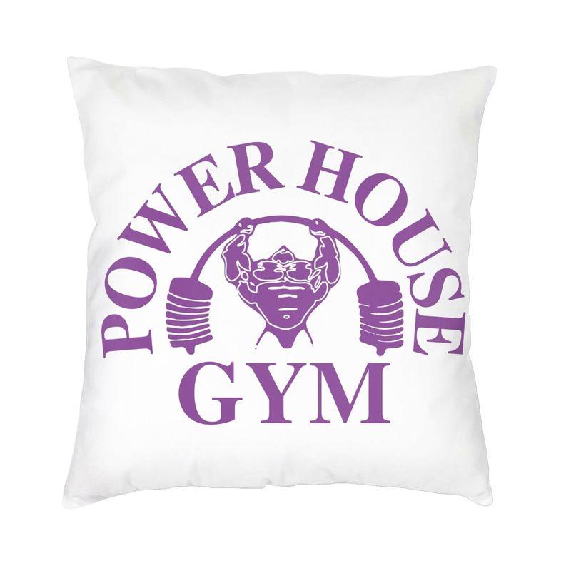 Powerhouse Gym Logo Cushion Cover 45x45cm Home Decorative Printing Bodybuilding Fitness Throw Pillow for Car Double Side 30x30cm 12x12in