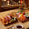 Thickened Sushi RackU-shaped Sushi Rack Sapele Wood Sushi Boat Creative Urchin Holder  Home