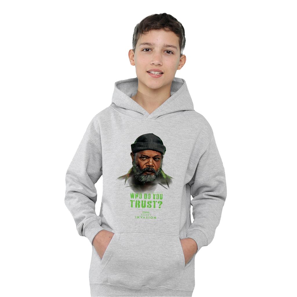 Secret Invasion Childrens/Kids Who Do You Trust Pull Over Hoodie