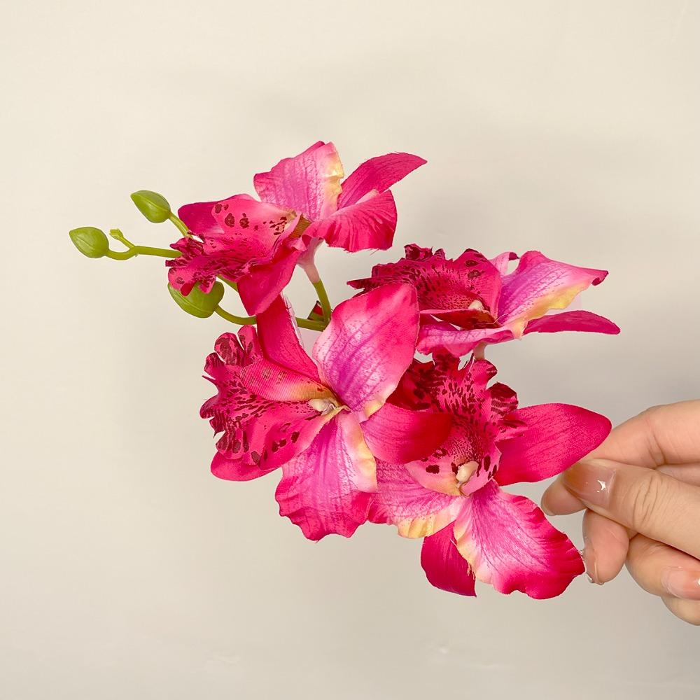 Orchid Flower Fairy Hairpins Artificial Flowers Spring Summer Hair Clips Wedding Party Photography Hair Accessories