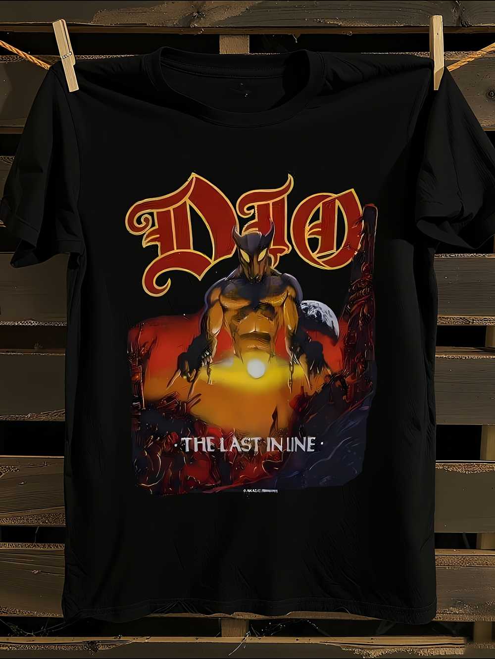 

Vintage Dio 1984 Tour T-Shirt Mens Tshirt Womens Tshirts with Letters Print Short Sleeves T-Shirt Casual Street Tee Shirt Top S