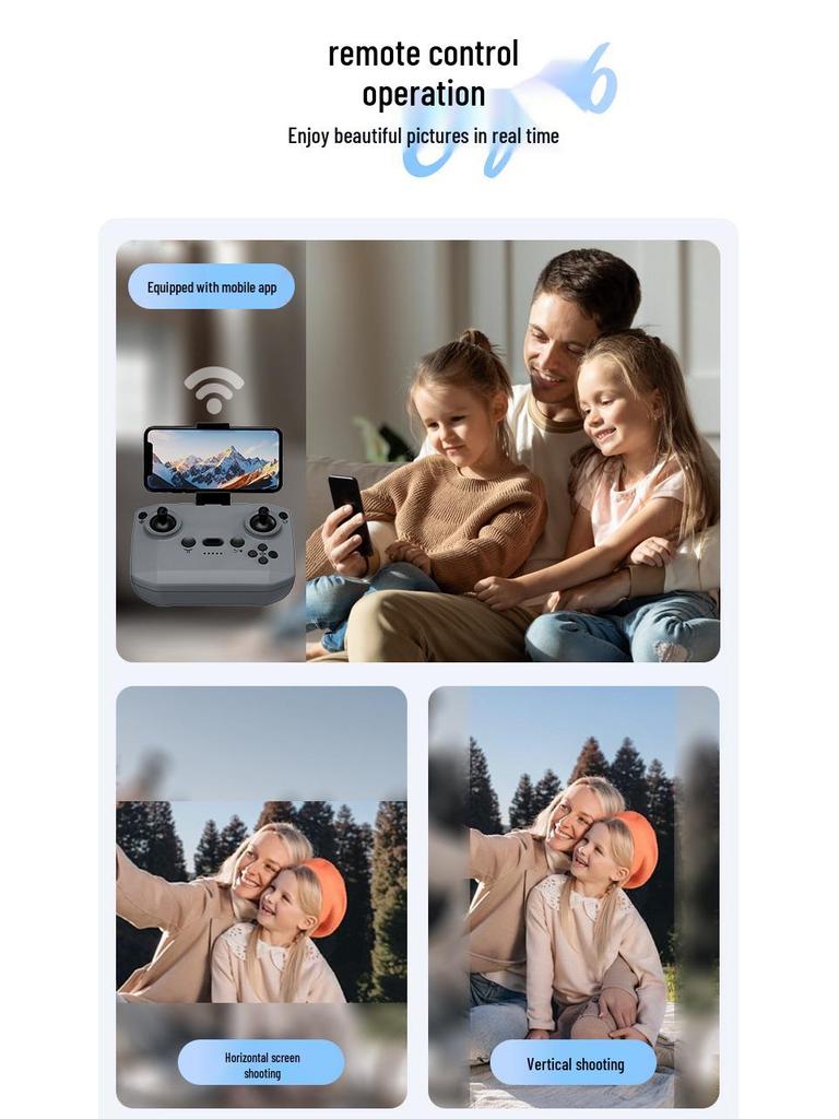 Obstacle Avoidance FPV Drone: Compact HD Camera Drone for Kids with Remote Control