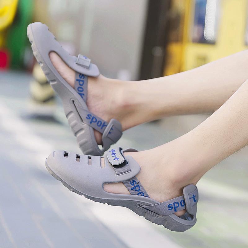 Summer Beach Water Sandals Students Outdoor Waterproof Slippers Solid Lightweight Breathable Sport Aqua Shoes Men Big Size 39-45