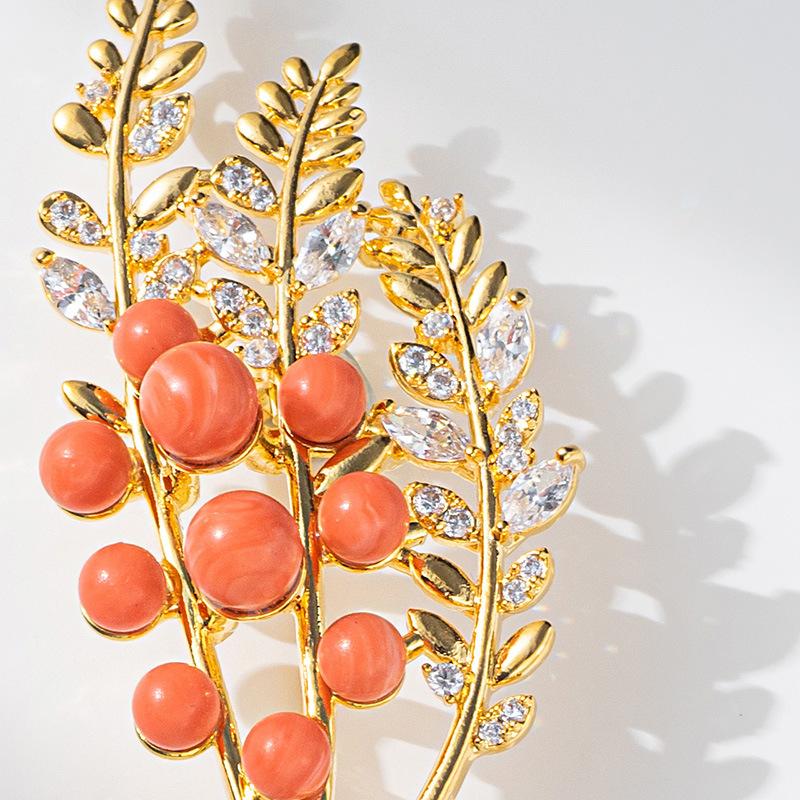 Senior Brooches Flower Leaf Brooch Pins for Women Suit Pendant  Fashion Brooches Jewelry