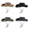 Quick-dry Hiking Fisherman Hat UV Protection Men Bucket Cap Fashion Drawstring Sun Hat  Camping