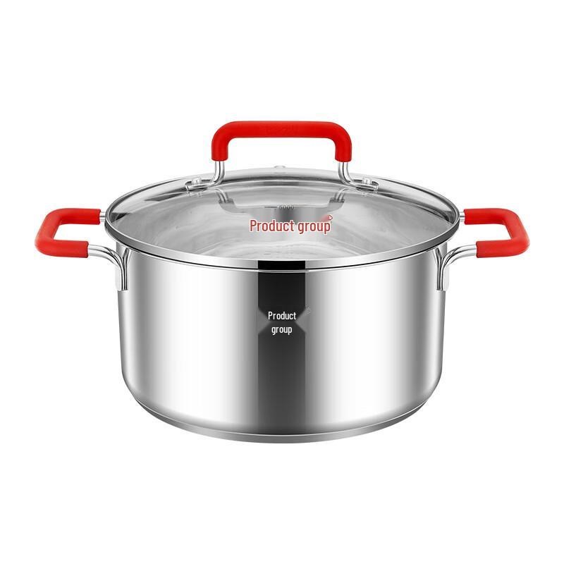 Pinye Jiangshan Red 24cm Double-Ear Soup Pot