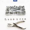 270/150Pieces Stainless Steel Marine Grade Canvas and Upholstery Boat Cover Snap Button Fastener Kit with Setting Tool