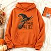 Tonight We Fly Witch Broom Hoodies Women Autumn Halloween Graphic Sweatshirt Loose Casual Long Sleeve Pullover Aesthetic Tops