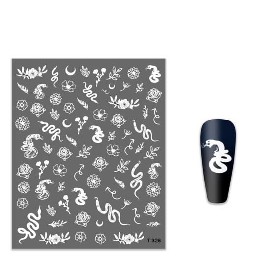 Schlange Muster Wasserdicht Self-Adhesive Aufkleber Fingernagel Kunst Decals Dekor