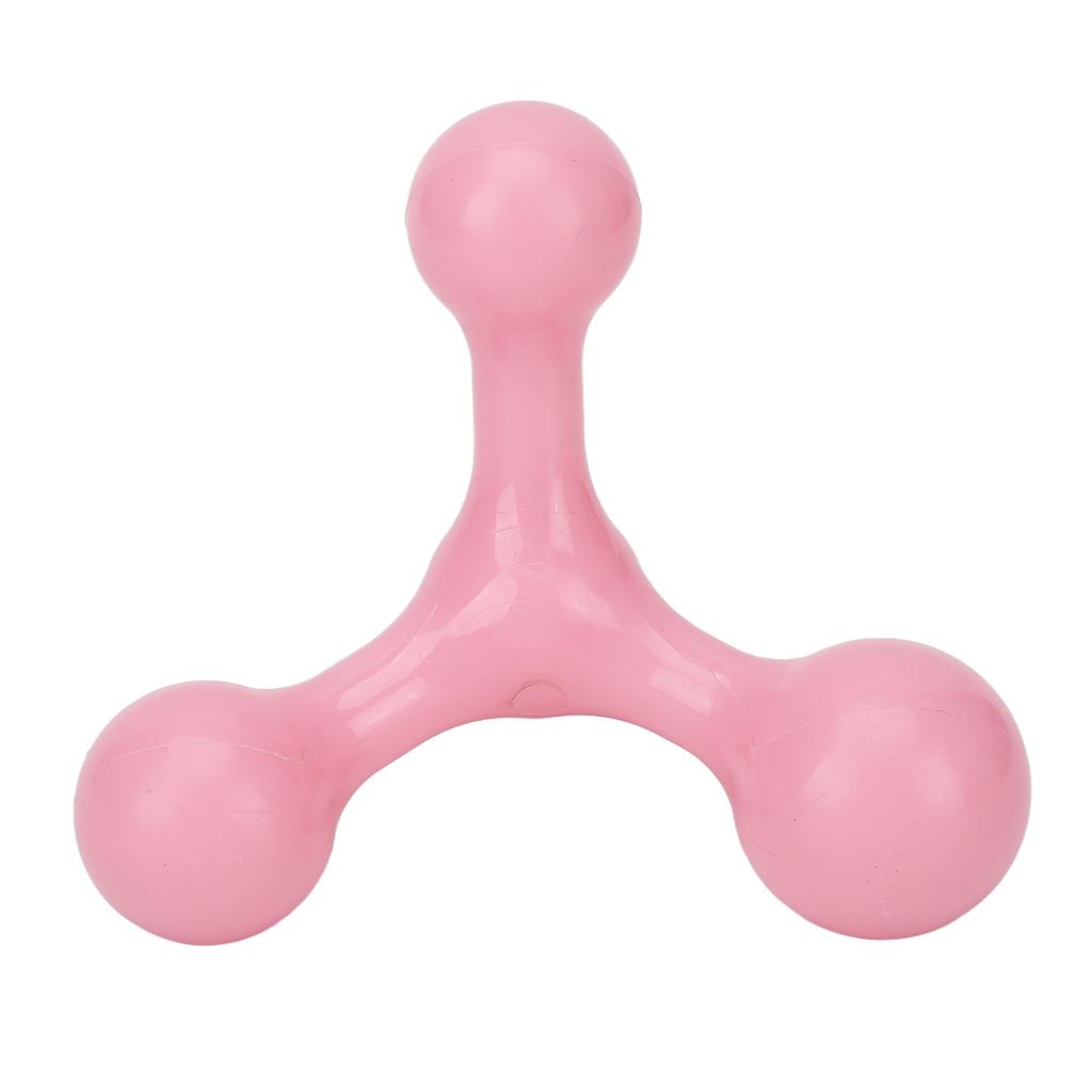 Arch Handheld Massager Tool Triangle Reduce Soreness Mini Handheld 4 Point Massager Pink