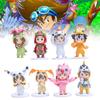 Collectible Digital Monsters Action Figures Featuring Taichi Agumon And Yamato Gabumon