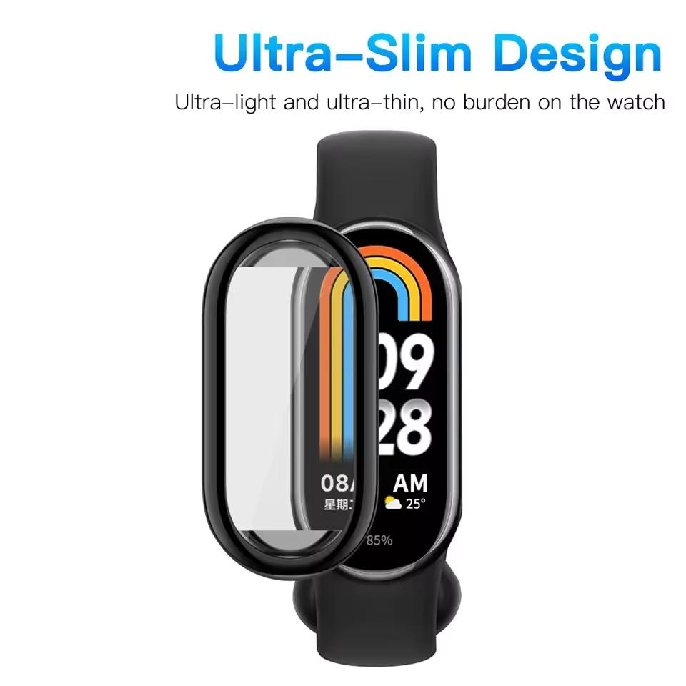 TPU Hülle für Xiaomi Smart Band 10 9 8 NFC Weicher Bildschirmschutz Rahmen Bumper für Xiaomi Mi Band 10 Keramik Mi Band 9 8 Abdeckung Schale