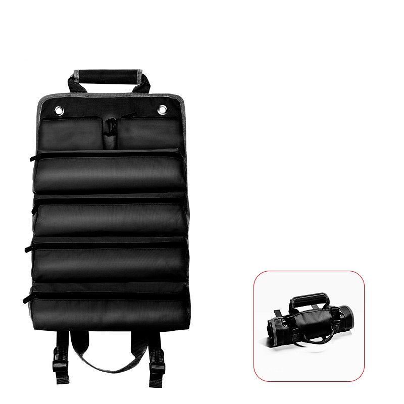 Tool Roll Bag,Multi-Purpose Roll Up Tool Bag,Wrench Roll,Canvas Tool Organizer Bucket,Car First Aid Kit Wrap Roll Storage Case