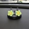 360° Rotating Purple Flower Car Phone Holder - ABS Material, Non-Slip Base with Floral Design for Dashboard Mount, Compatible with Smartphones