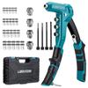 LIBRATON Hand Nut Set with 40 M3, M4, M5, and M6 Blind Nuts and Storage Case