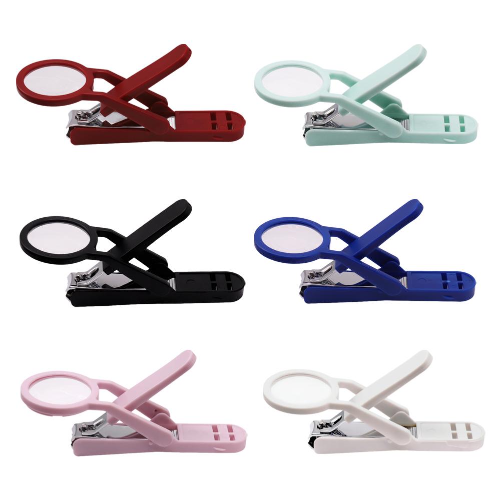 Nail Clipper with Magnifying Glass The Elderly Practical Stainless Steel Nail Clipper Anti-splash Beauty Big Clipper Tool Gifts