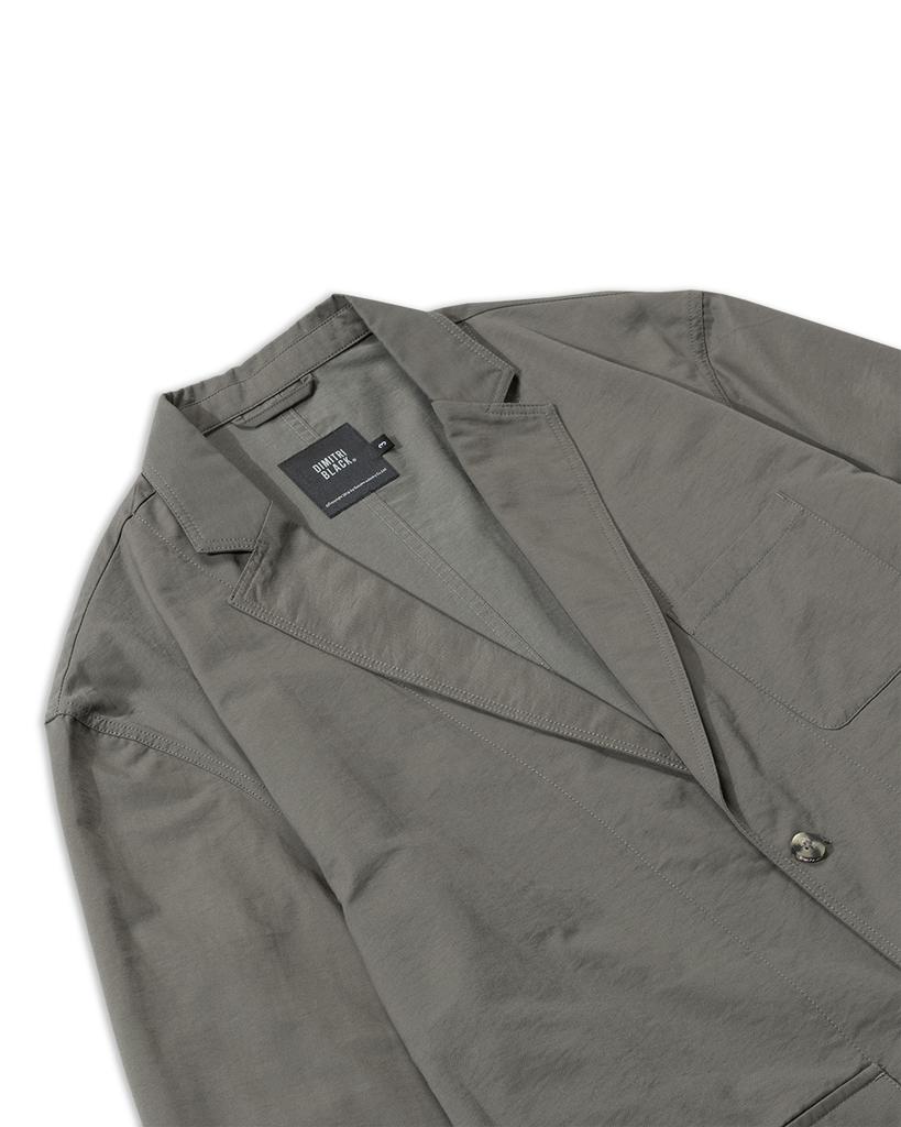 Dimitri Black Sidefix Shooting Blazer Jacket_Gray