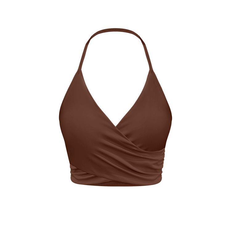 New Halter Neck Bra: Quick-Drying, Backless, Thin Strap, Criss-Cross Layered Design