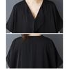 DIMANAF New 2026 Summer Women Plus Size Vintage Elegant Lady Long Dress Black Chiffon Loose Oversize Maxi Clothing