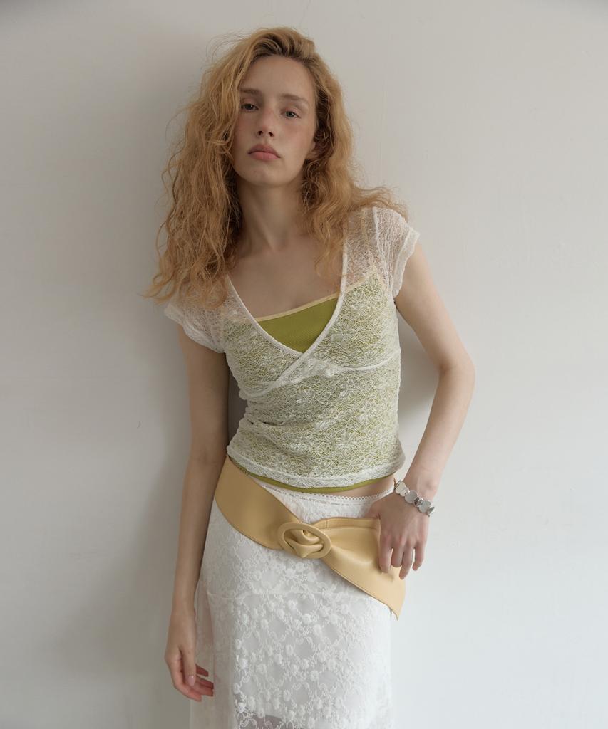 Asula Sheer Wrap T (Ivory)