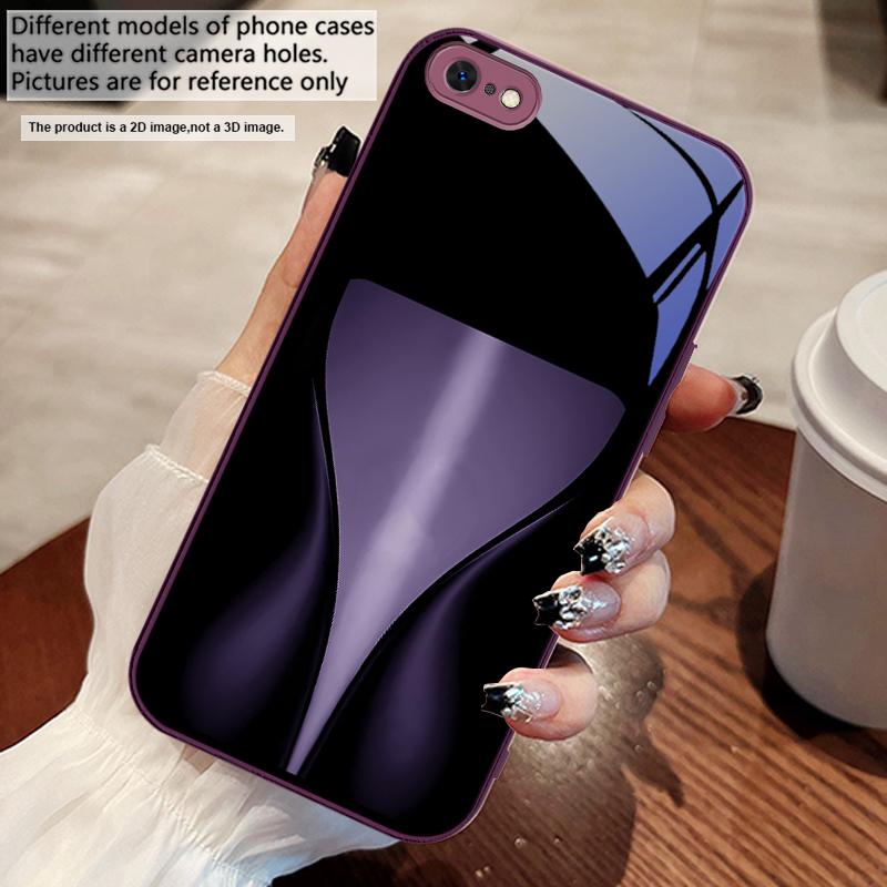 Orange Yellow Light Band For iPhone 17 Air 16 E 15 14 13 Plus 12 Mini 11 17 Pro Max XR Xs Max 16E 7 8 Tempered Glass Phone Case