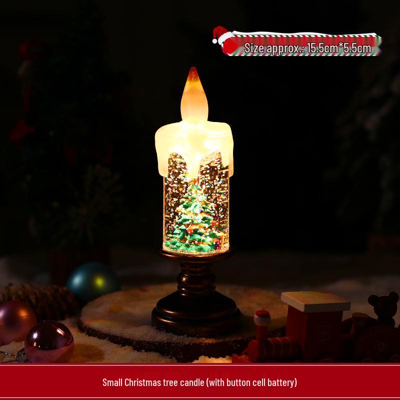 Cross-Border Christmas Candle Night Lights and Photo Prop Decorations