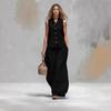 Evropský a americký nezávislý station letní dámská móda ležérní sada kalhot s kapsami na knoflíky