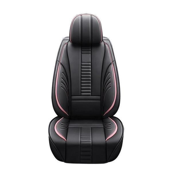 Universal DurableCar Front Seat Covers PU Leather Seat Cushion Car Protection Mat Skin Friendly Seat Cover 360° Fully Wrapped Back