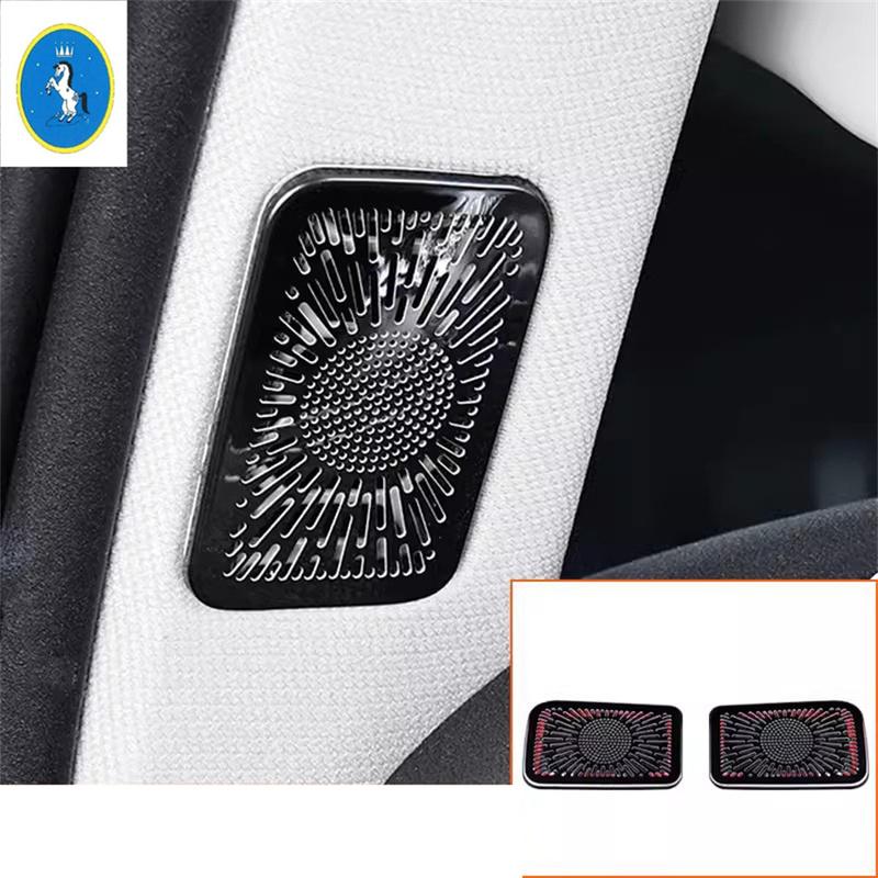 Black / Silver Pillar A Stereo Speaker / Reading Light Decor Accessories Cover Trim For Great Wall GWM WEY TANK 300