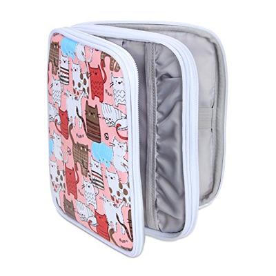 Teamoy Affordable Knitting Needle Storage Case for Crochet Hooks, Lace Hooks, Interchangeable Circular Hooks, and Knitting Accessories, Compact, Doubl