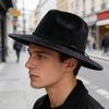 Klassische breite Krempe Herzförmige flache Derby-Kappe Herrenhut Mode Polyester Zylinder für Herren und Damen