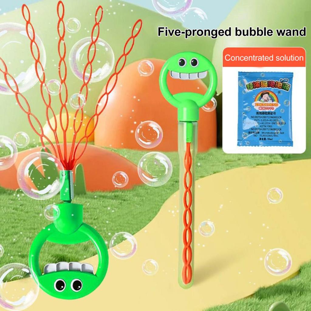 Yousheng 32-Hole Smile Face Bubble Machine Romantic Bubble Maker with Concentrate Packs Bubble Blowing Machine Toy for Kids Adults